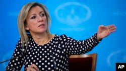 Russian Foreign Ministry spokeswoman Maria Zakharova (file photo)