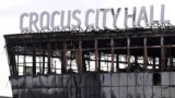 A view shows the burnt-out Crocus City Hall concert venue in Krasnogorsk, outside Moscow, on March 26, 2024.