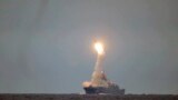 Гіперзвукова ракета «Циркон», запущена з російського фрегата «Адмірал Горшков» під час випробувань у Білому морі, 7 жовтня 2020 року