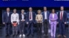 Moldoveanul Valeriu Ghilețchi (ECPM) este primul din stânga. Lângă el, Walter Baier (Stânga), Marie-Agnes Strack-Zimmermann (ALDE), Nicolas Schmit (Socialiști), Ursula von der Leyen (EPP), Bas Eickhout (Verzii), Maylis Rossberg (Alianța regiunilor) și Anders Vistisen (ID).