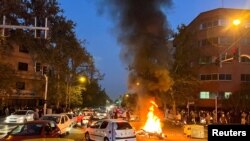 Протестная акция в Тегеране (архивное фото) 