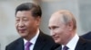 资料照片：中国国家主席习近平和俄罗斯总统普京。（2019年6月5日）