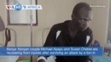 VOA60 Africa - Kenyan couple survives lion attack