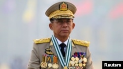 미얀마 군정 수장인 민 아웅 흘라잉 최고사령관 (자료사진)