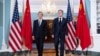 Ngoại trưởng Mỹ Antony Blinken tiếp người đồng cấp Trung Quốc Vương Nghị tại trụ sở Bộ Ngoại giao Hoa Kỳ ở Washington DC hôm 26/10/2023.