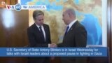 VOA60 America -U.S. Secretary of State Antony Blinken is in Israel Wednesday for talks about a proposed pause in fighting in Gaza