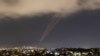 资料照片： 在伊朗向以色列发射无人机和导弹后，在以色列阿什克伦看到以色列反导弹系统在行动中。(2024年4月14日)