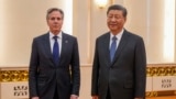 美國國務卿布林肯和中國國家主席習近平2024年4月26日在中國北京人民大會堂會面。
