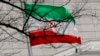 FILE - Iran's national flag is pictured at Iran's embassy in Berlin on Dec. 1, 2011. Germany said on March 20, 2024, that it had summoned the Iranian ambassador over an attempted attack on a synagogue.