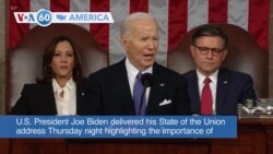 VOA60 America - President Biden Calls for Defending Democracy in State of Union Address