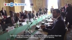VOA60 Africa - Top diplomats, aid groups gather for Sudan aid conference in Paris