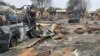 (FILE) Destruction is seen across a livestock market area in El Fasher, the capital of Sudan's North Darfur state, Sept. 1, 2023. 
