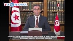 VOA60 Africa - Tunisia sentences four people to death for the 2013 murder of a left-wing politician
