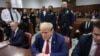 Ish-presidenti Donald Trump duke ndjekur procesin gjyqësor në Manhatan, Nju Jork (6 maj 2024)