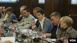 Konsultacije predsednice Skupštine Srbije Ane Brnabić o daljem radu na primeni preporuka ODIHR iz Konačnog izveštaja Misije za posmatranje parlamentarnih izbora (foto: Milica Vučković / Fonet)