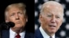 FILE - This combination of photos shows former President Donald Trump, left, at an event in Minden, Nevada, Oct. 8, 2022, and President Joe Biden, right, at an event in Hagerstown, Maryland, Oct. 7, 2022. The two won Louisiana's primary on Saturday.