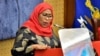 Rais Tanzania Samia Suluhu akiwa Dodoma tarehe 22 Aprili , 2021. Picha na AFP.