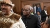 Former South African President Jacob Zuma walks through the Electoral High Court in Johannesburg, April 8, 2024. 