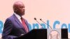 Botswana President Mokgweetsi Masisi addresses delegates at the WHO Africa Region meeting in Gaborone, Aug. 28, 2023. (Mqondisi Dube/VOA)