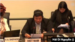 Ông Y Thông, trưởng phái đoàn nhà nước Việt Nam (chụp màn hình từ trang web của Liên Hiệp Quốc).