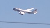 FILE - A Boeing E-4B — known as the Doomsday plane — takes off from Joint Base Andrews in the U.S. state of Maryland, May 11, 2022. The U.S. Air Force said Friday that it has awarded a $13 billion contract to Sierra Nevada Corp to develop a successor to the aircraft.