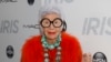 FILE - Iris Apfel attends the premiere of 'Iris' at the Paris Theatre on April 22, 2015, in New York.