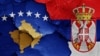 Ilustracija - zastave Srbije i Kosova