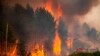 Bomberos combaten un incendio forestal en la región de Gironda, Francia, el 13 de julio de 2022. 