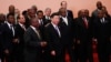 中共領導人習近平和非洲各國領導人在中非合作論壇北京峰會上。(2018年9月3日)
