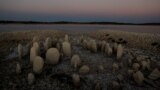 FILE - Guadalperal, also known as the Spanish Stonehenge, is seen due to the receding waters of the Valdecanas reservoir in the outskirts of El Gordo, Spain, August 3, 2022. (REUTERS/Susana Vera/File Photo)