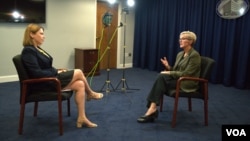 VOA Ukrainian Service's Iuliia Iarmolenko speaks with U.S. Energy Secretary Jennifer Granholm, who says that "if we want to be energy secure and energy independent, that means we've got to produce our own energy."
