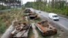 Подбитые российские танки (архивное фото)