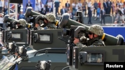 ПТРК Джавелин на военном параде в Киеве 24 августа 2018 г. 