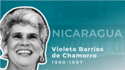 La primera mujer en ser electa como presidenta en Latinoamérica. Subió al poder en 1990, como cabeza de UNO, una coalición opositora al Frente Sandinista de Liberación Nacional (FSLN), liderado por Daniel Ortega. Reversó políticas de la era sandinista, privatizó industrias que estaban en manos del estado y redujo el tamaño del ejército.