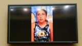 Miah Cerrillo, a student at Robb Elementary School in Uvalde, Texas, and survivor of a mass shooting appears on a screen during a House Committee on Oversight and Reform hearing on gun violence on Capitol Hill in Washington, June 8, 2022.