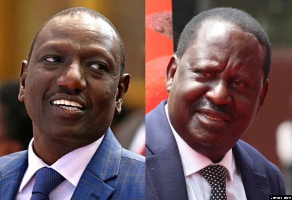 Willian Ruto and Raila Odinga