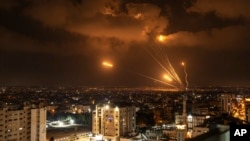 Ракеты, выпущенные в сторону Израиля, 5 августа 2022 года. 