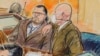 Гай Реффитт на слушаниях со своим адвокатом Уильямом Уэлчем (справа), архивный рисунок из зала суда, Dana Verkouteren via AP, File