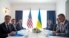 Sekretari amerikan i Shtetit Antony Blinken gjatë takimit dypalësh me Ministrin e Jashtëm të Ukrainës Dmytro Kuleba në Kapri të Italisë, ku po mbahet takimi i shteteve të grupit G7, më 18 prill, 2024/AFP