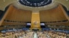 中国外长王毅在纽约召开的第77届联合国大会发言。（2022年9月24日，美联社照片）