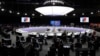 В зале заседаний саммита НАТО в Мадриде. 30 июня 2022