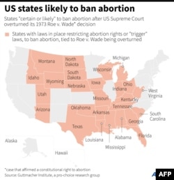 US states likely to ban abortion.