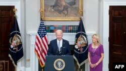 Президент Джо Байден и первая леди Джилл Байден в Белом доме, 25 июня 2022 года