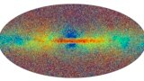 This all-sky view provided by European Space Agency on Monday, June 13, 2022 shows a sample of the Milky Way stars in Gaia’s data release 3. The colour indicates the stellar metallicity. Redder stars are richer in metals. (ESA Handout via AP)