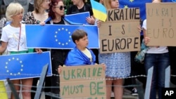 Акция в поддержку Украины в Брюсселе. 23 июня, 2022 