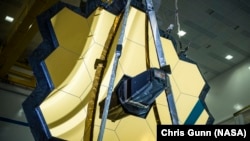 An image of the James Webb Space Telescope taken on March 5, 2020.