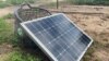 ​Solar panel placed in front of a house to generate solar energy into electricity in Stung Chrov, a remote village of Baribour district, Kampong Chhnang province, October 12, 2021. (Hean Socheata/VOA Khmer)