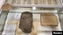 Seized artifacts found by Norway police are seen in this handout picture, in Viken region, Norway August 24, 2021. Picture taken August 24, 2021. (Norwegian Police/Handout via REUTERS)