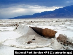The salt flats of Badwater Basin, Death Valley