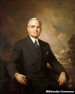 Portrait of Harry S. Truman by Greta Kempton. Truman's middle initial, “S,” did not stand for one word. Instead, it honored both of his grandfathers, Anderson Shipp Truman and Solomon Young.